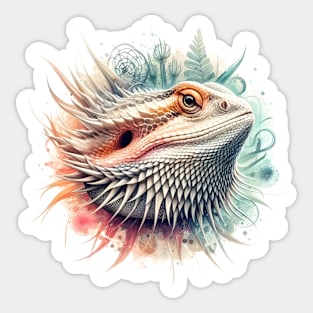 Bearded Dragon watercolor Sticker